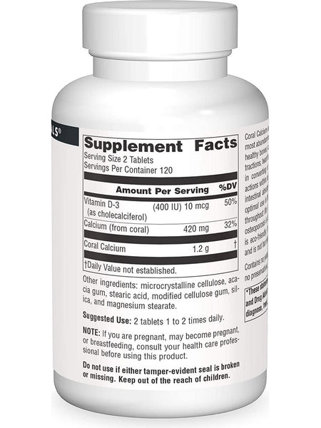 Source Naturals, Coral Calcium 600 mg, 240 tablets