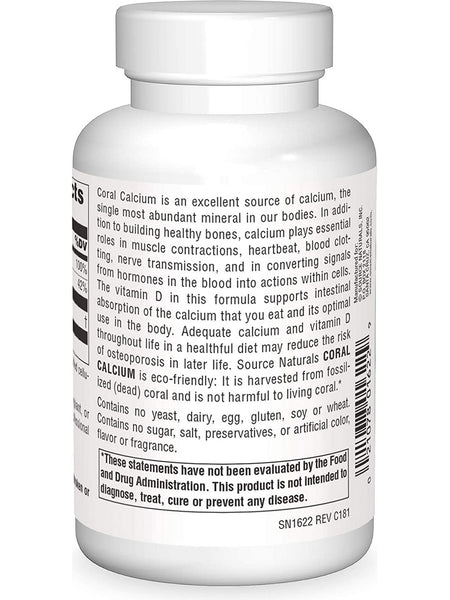 Source Naturals, Coral Calcium 1200 mg, 120 tablets