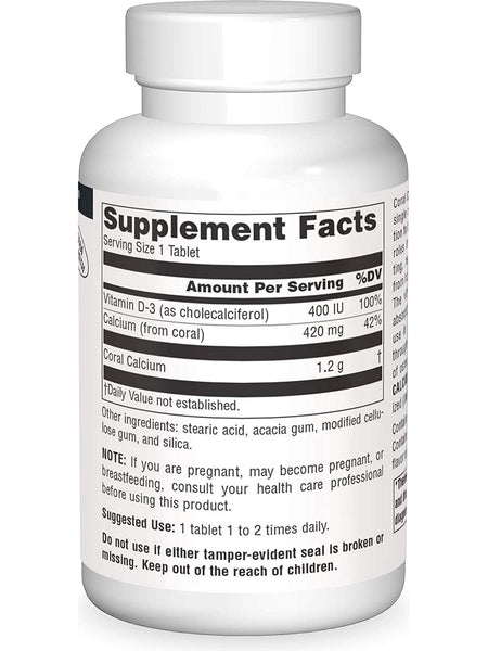 Source Naturals, Coral Calcium 1200 mg, 120 tablets