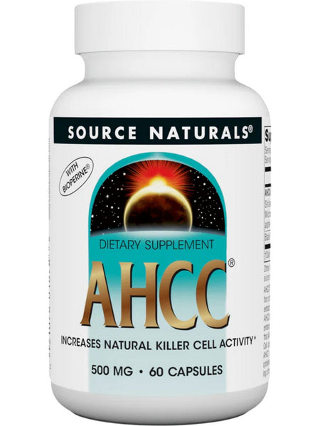 Source Naturals, AHCC with BioPerine, 500 mg, 60 Capsules