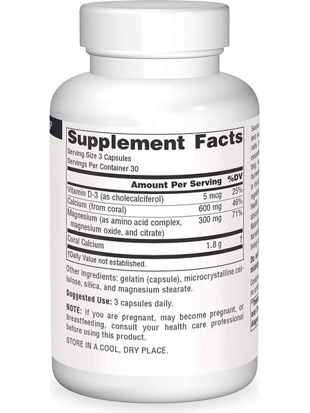 Source Naturals, Coral Calcium/Magnesium, 90 capsules