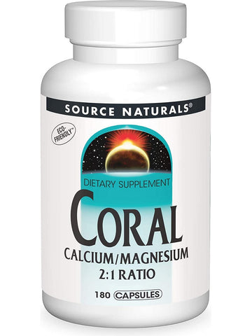 Source Naturals, Coral Calcium/Magnesium, 180 capsules