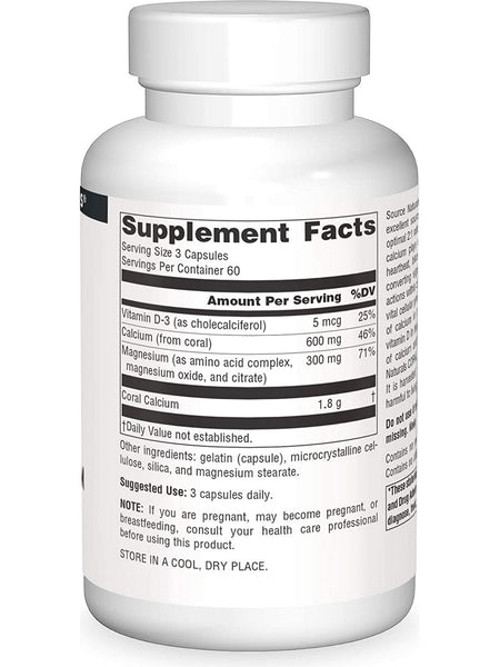 Source Naturals, Coral Calcium/Magnesium, 180 capsules