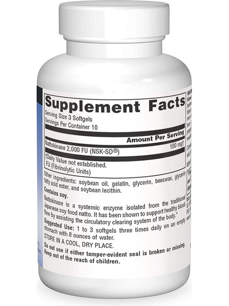 Source Naturals, Nattokinase (NSK-SD™) 33 mg, 30 softgels