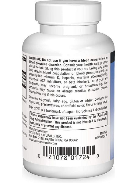 Source Naturals, Nattokinase (NSK-SD™) 33 mg, 60 softgels