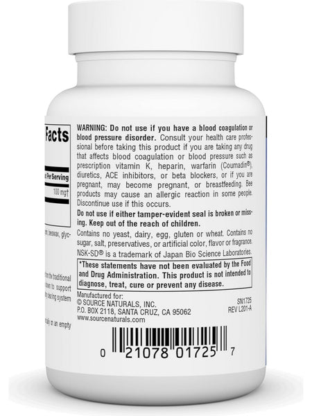 Source Naturals, Nattokinase, 33mg, 90 softgels