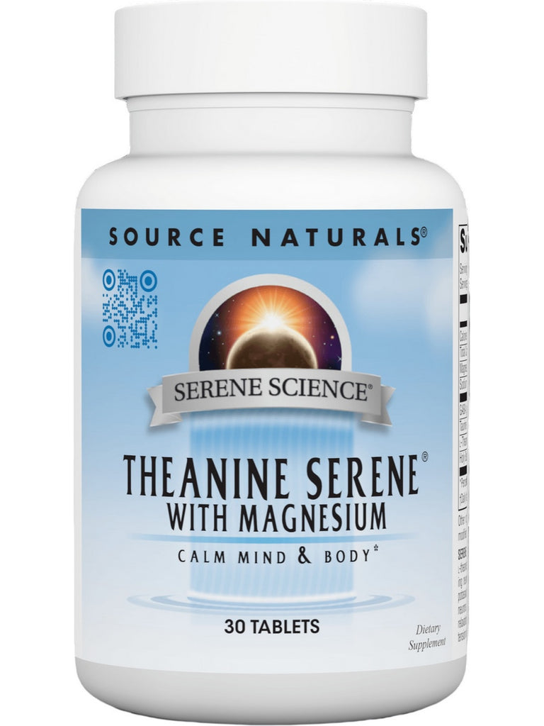 Source Naturals, Theanine Serene with Magnesium, 30 Tablets