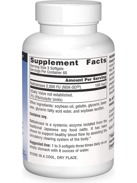 Source Naturals, Nattokinase, 36mg, 180 softgels