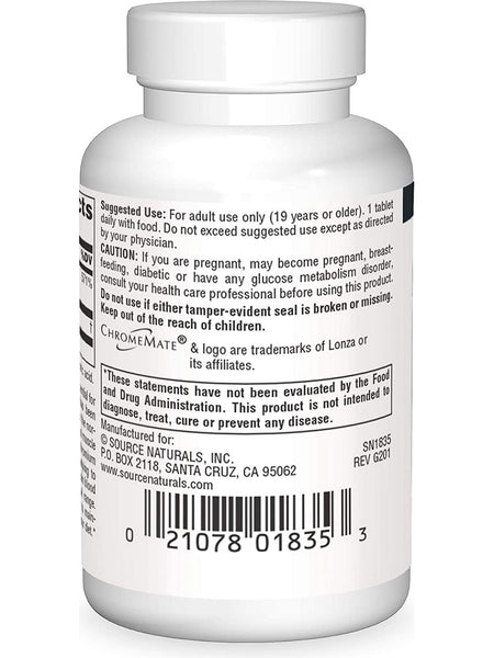 Source Naturals, Vanadium with Chromium, 90 tablets