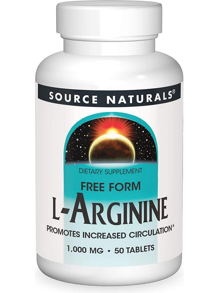 Source Naturals, L-Arginine 1000 mg, 50 tablets
