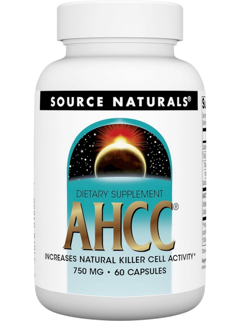 Source Naturals, AHCC, 750 mg, 60 Capsules