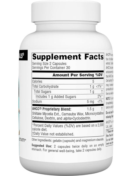 Source Naturals, AHCC, 750 mg, 60 Capsules