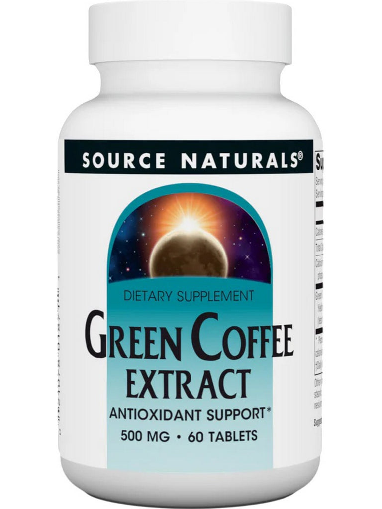 Source Naturals, Green Coffee Extract, 500 mg, 60 Tablets