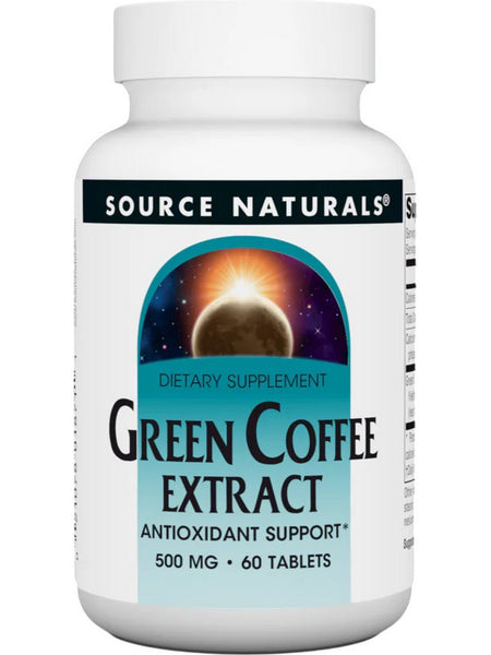 Source Naturals, Green Coffee Extract, 500 mg, 60 Tablets