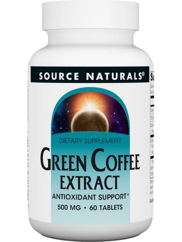 Source Naturals, Green Coffee Extract, 500 mg, 60 Tablets