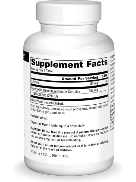 Source Naturals, SOD Power, 250mg, 60 ct