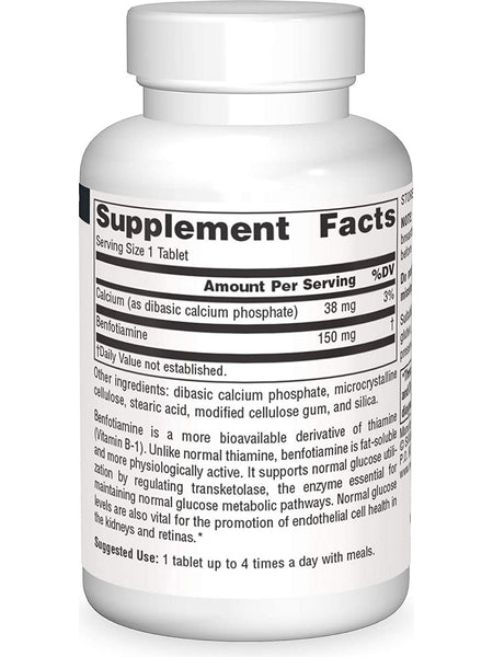 Source Naturals, Benfotiamine 150 mg, 30 tablets