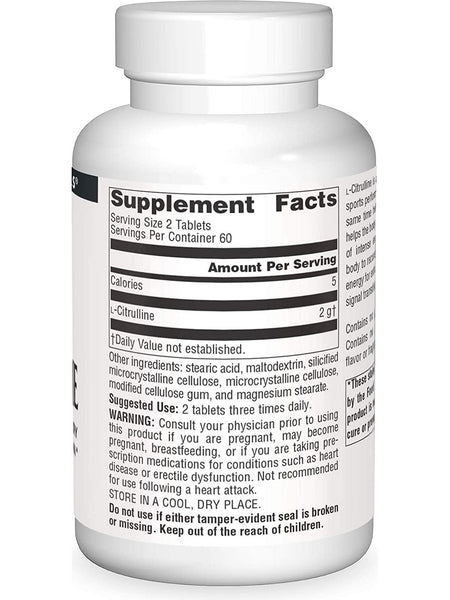 Source Naturals, L-Citrulline 1000 mg, 120 tablets