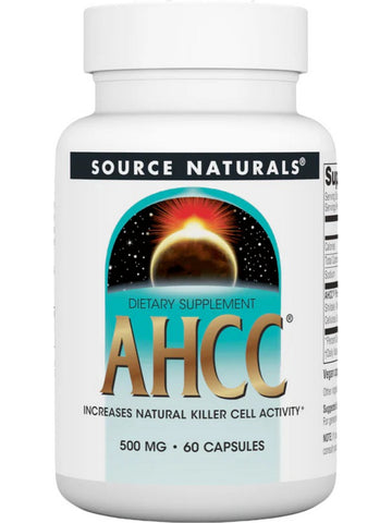 Source Naturals, AHCC, 500 mg, 60 Vegetarian Capsules