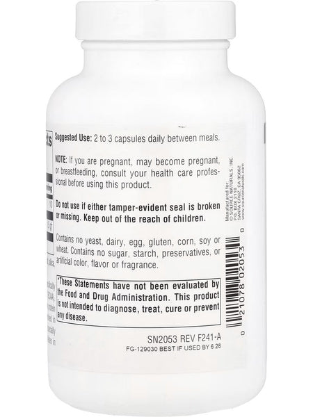 Source Naturals, L-Leucine, 500 mg, 120 Capsules