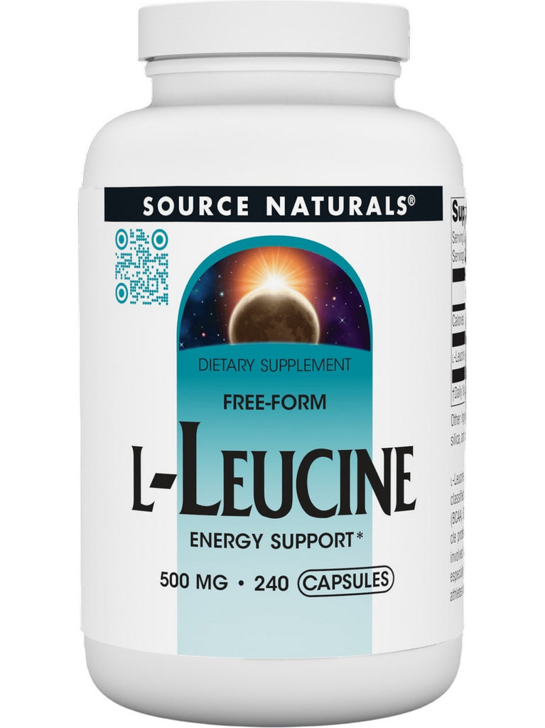 Source Naturals, L-Leucine, 500 mg, 240 Capsules