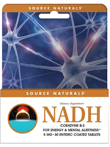Source Naturals, NADH 5 mg, Enteric Coated, 30 tablets