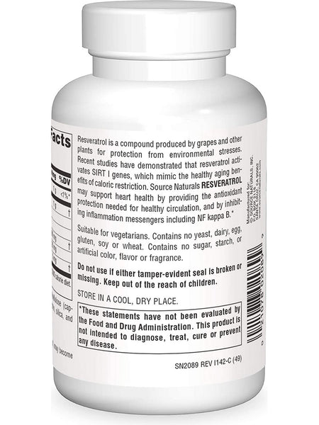 Source Naturals, Resveratrol 40 mg, 120 capsules