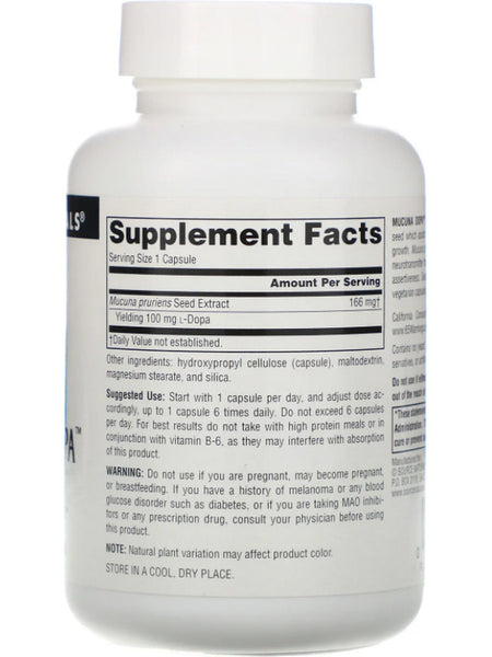Source Naturals, Mucuna Dopa 100 mg, 120 capsules