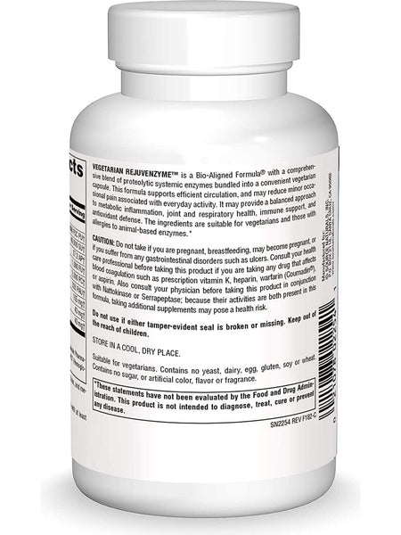 Source Naturals, Vegetarian RejuvenZyme™, 120 capsules