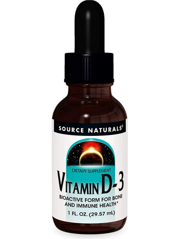 Source Naturals, Vitamin D-3, 1 fl oz
