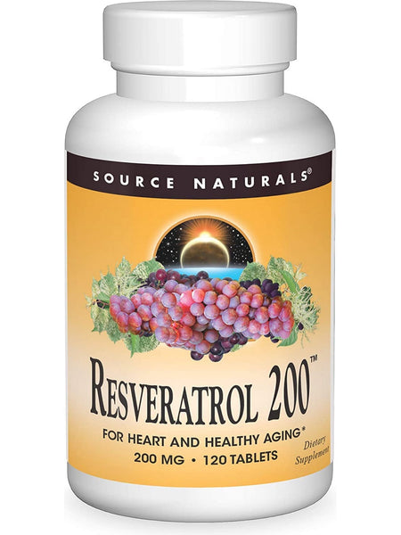 Source Naturals, Resveratrol 200â„¢ 200 mg, 120 tablets