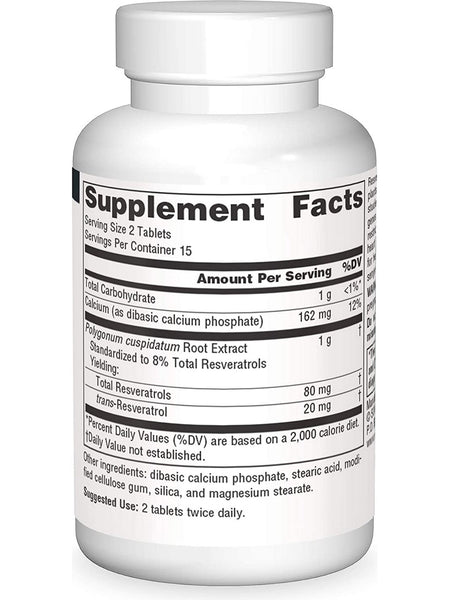 Source Naturals, Resveratrol 40 mg, Classic Label, 30 tablets