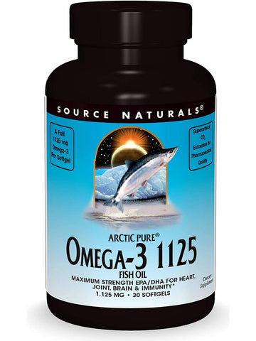 Source Naturals, Arctic Pure® Omega-3 1125 Fish Oil 1125 mg, 30 softgels