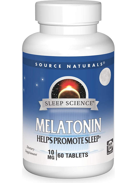 Source Naturals, Sleep Science® Melatonin 10 mg, 60 tablets