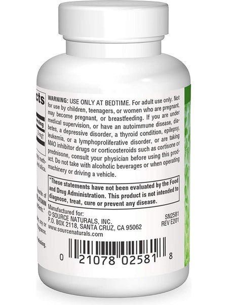 Source Naturals, Vegan True® Melatonin 3 mg, 60 vegetarian capsules