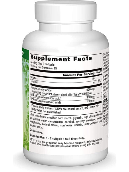 Source Naturals, Vegan True® Non-Fish Omega-3s 300 mg, 30 vegan softgels