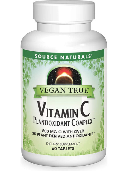 Source Naturals, Vegan TrueÂ® Vitamin C Plantioxidant Complex, 60 tablets
