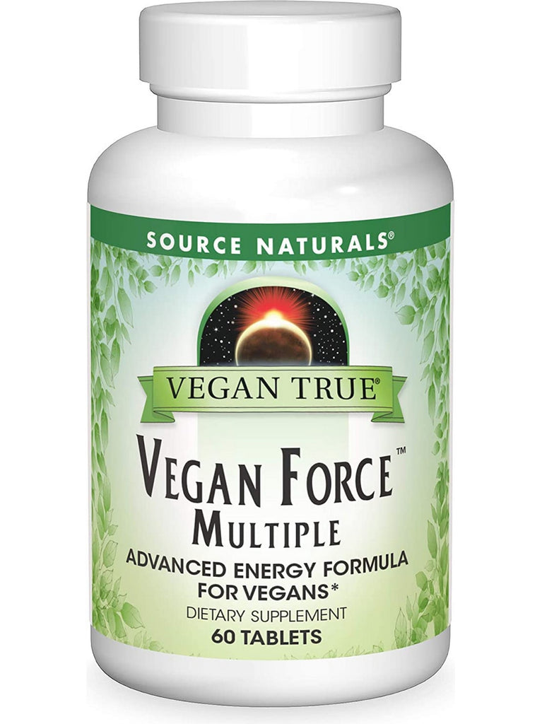 Source Naturals, Vegan True® Vegan Force™ Multiple, 60 tablets