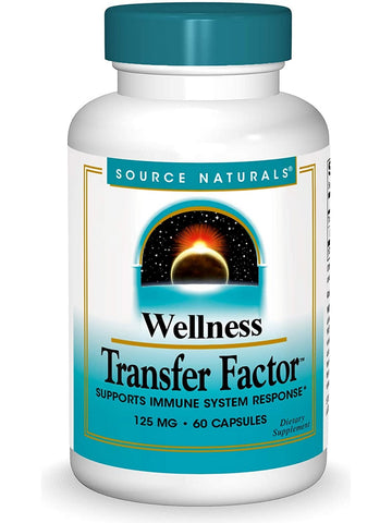 Source Naturals, Wellness Transfer Factor™ 125 mg, 60 vegi capsules