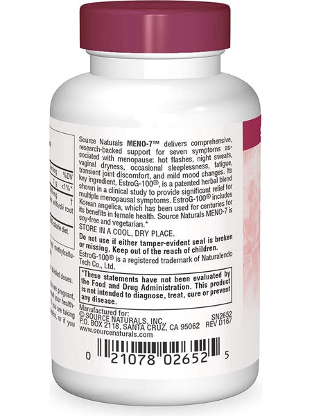 Source Naturals, Meno-7™, 60 vegetarian capsules