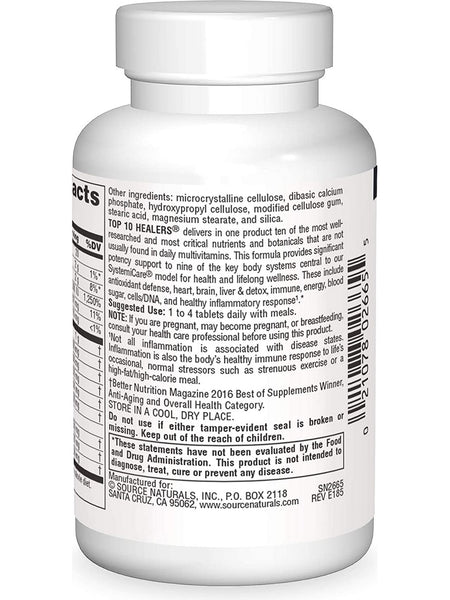Source Naturals, Top 10 Healers®, 30 tablets