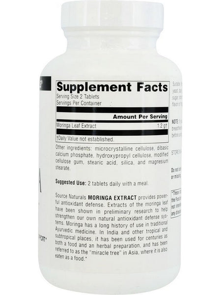 Source Naturals, Moringa Extract 600 mg, 60 tablets