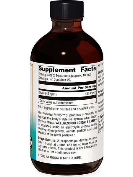 Source Naturals, Wellness Colloidal Silver™ 45 ppm, 8 fl oz