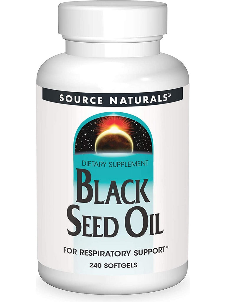 Source Naturals, Black Seed Oil 500 mg, 240 softgels