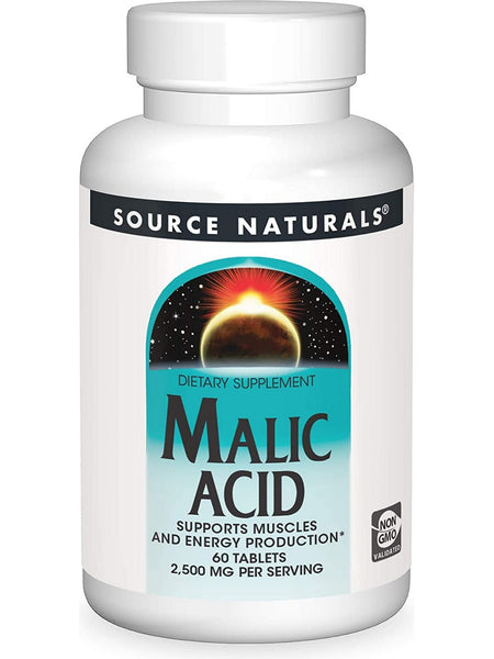 Source Naturals, Malic Acid, 60 tablets