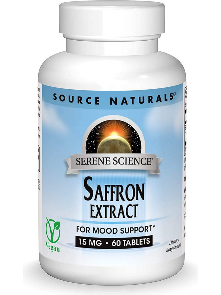 Source Naturals, Serene Science® Saffron Extract 15 mg, 60 tablets