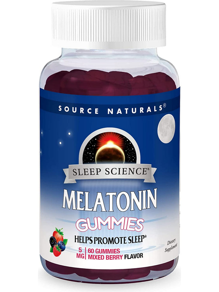 Source Naturals, Sleep Science® Melatonin 5 mg, Mixed Berry, 60 gummies