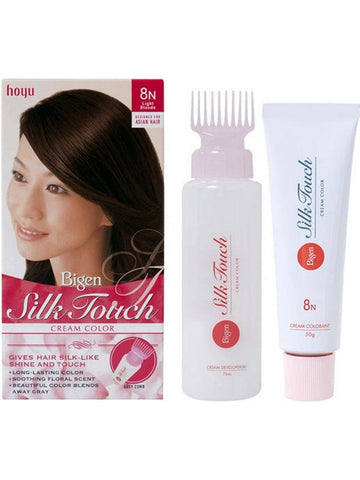 ** 6 PACK ** Solstice, Bigen, Silk Touch Cream Color (With Easy Comb), #8N Light Blonde