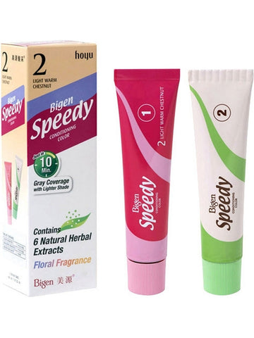 ** 6 PACK ** Solstice, Bigen, Speedy Refill, #2 Light Warm Chestnut