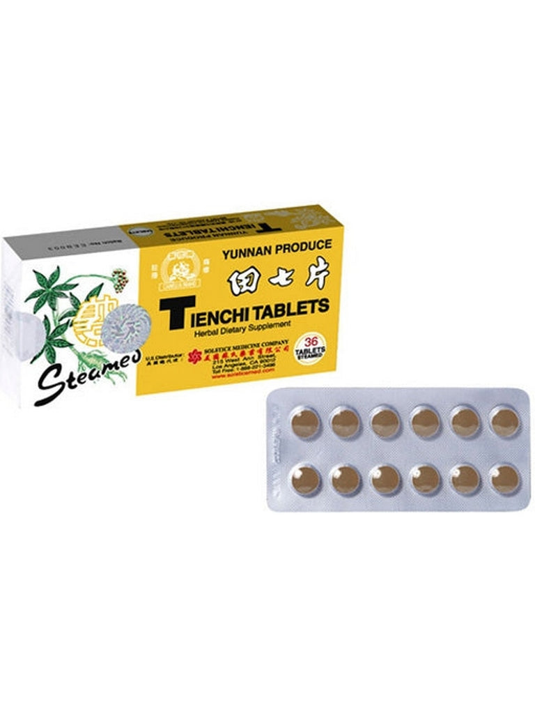 Solstice, Camellia Brand, Steamed Tienchi Tablets, 36 tablets